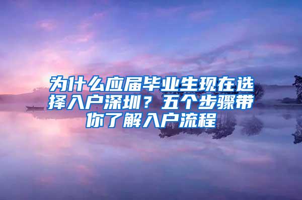 为什么应届毕业生现在选择入户深圳？五个步骤带你了解入户流程