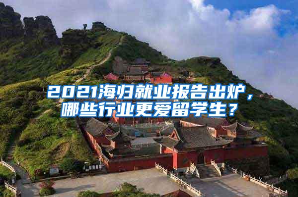 2021海归就业报告出炉，哪些行业更爱留学生？