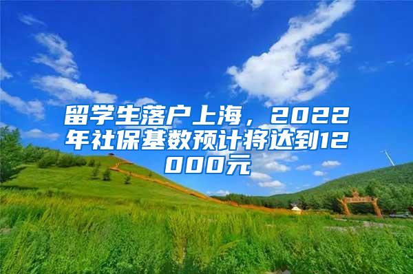 留学生落户上海，2022年社保基数预计将达到12000元