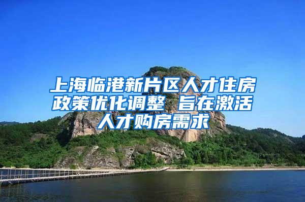 上海临港新片区人才住房政策优化调整 旨在激活人才购房需求