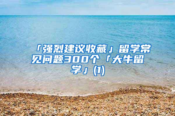 「强烈建议收藏」留学常见问题300个「大牛留学」(1)