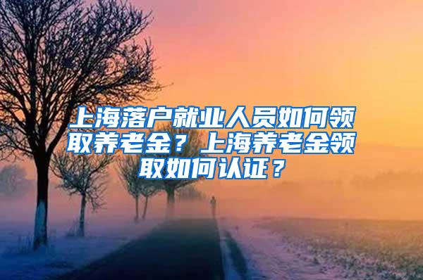 上海落户就业人员如何领取养老金？上海养老金领取如何认证？