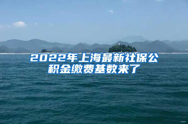 2022年上海最新社保公积金缴费基数来了