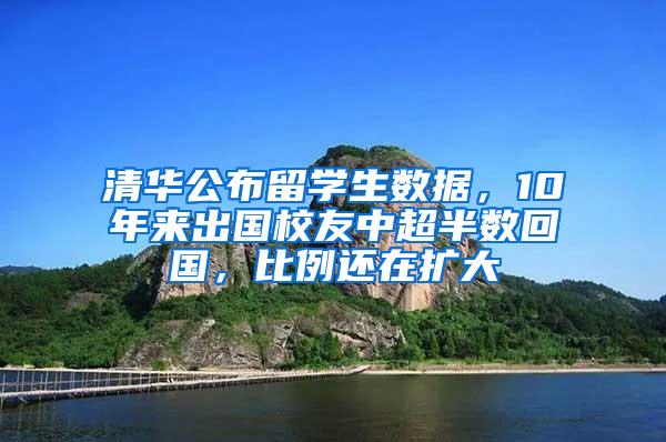 清华公布留学生数据，10年来出国校友中超半数回国，比例还在扩大