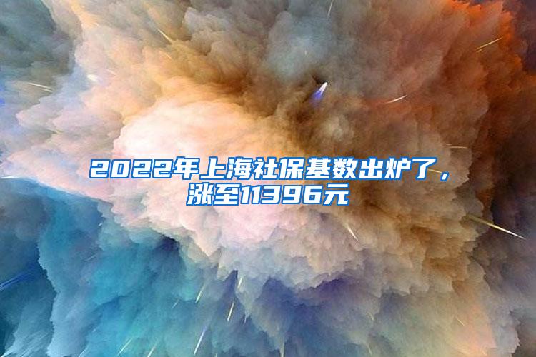 2022年上海社保基数出炉了，涨至11396元