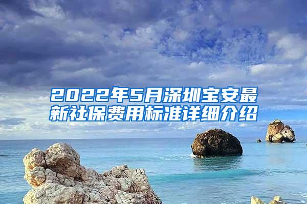 2022年5月深圳宝安最新社保费用标准详细介绍